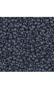 Miyuki rocailles Perlen 11/0 - Matted gunmetal 11-2001